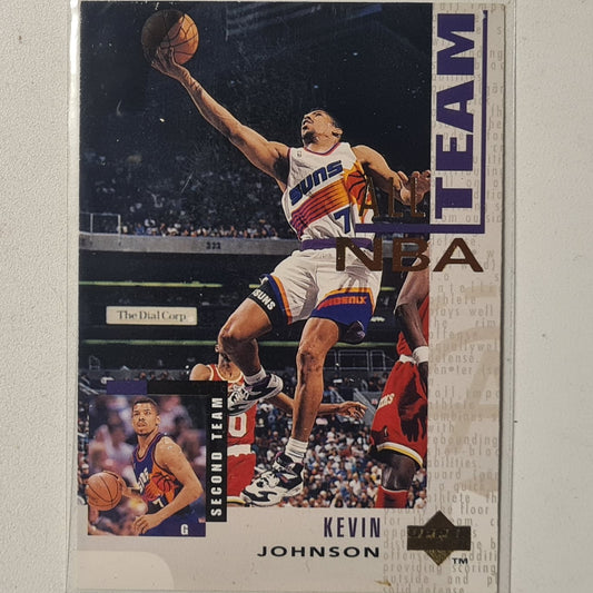 Kevin Johnson 1884  Upper-Deck NBA All-Team  #20 NBA Basketball Phoenix Suns very good