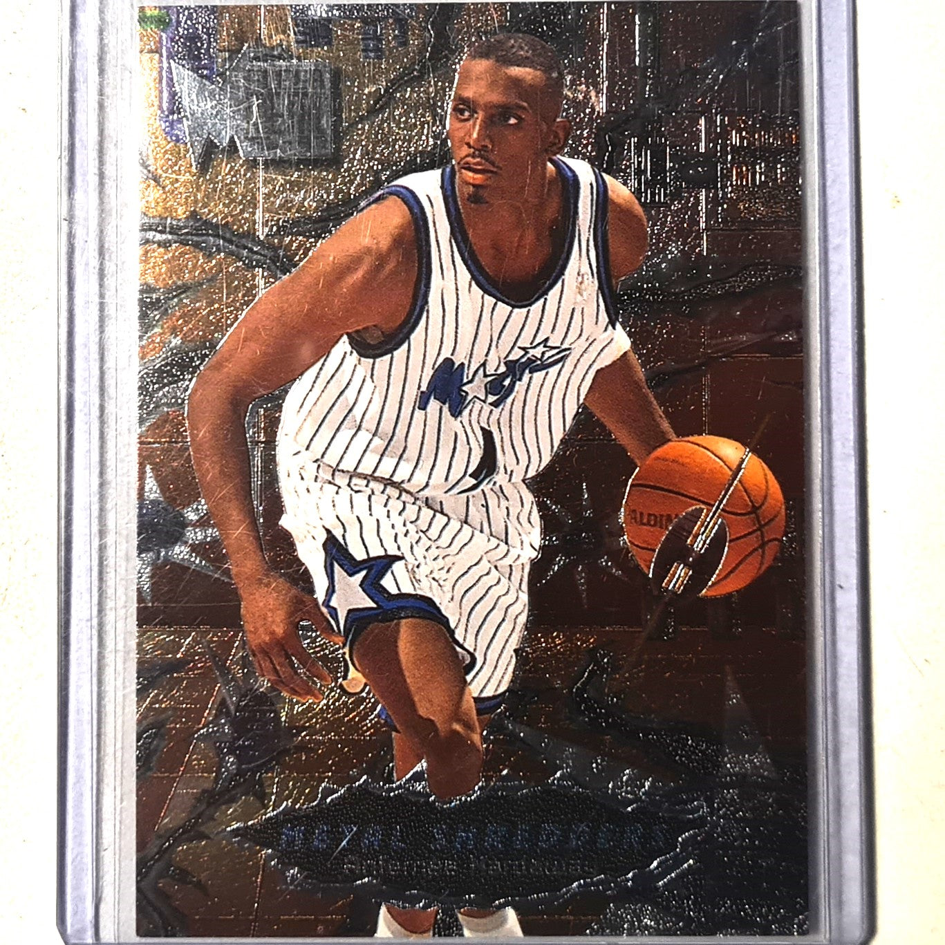 Anfernee Hardaway 1997 Fleer metal 96-97 Metal Shredders #239 NBA Basketball Orlando Magic Excellent +