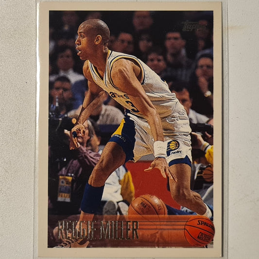 Reggie Miller 1996 Topps  #201 NBA Basketball Indiana Pacers excellent