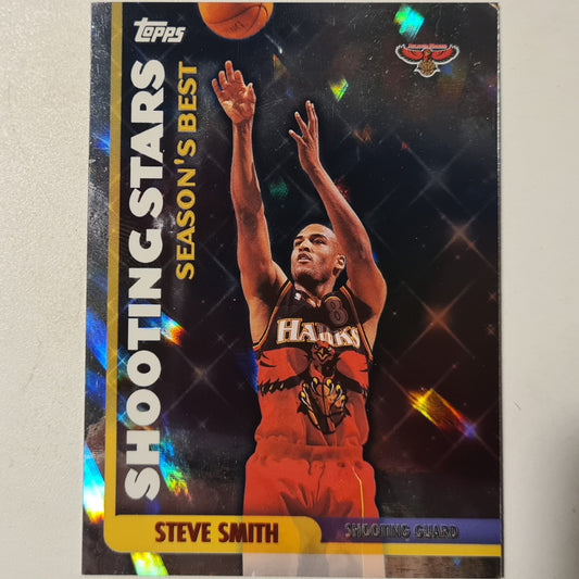 Steve Smith 1999 Topps Shooting Stars holo insert SB 17 NBA Basketball Atlanta Hawks fair