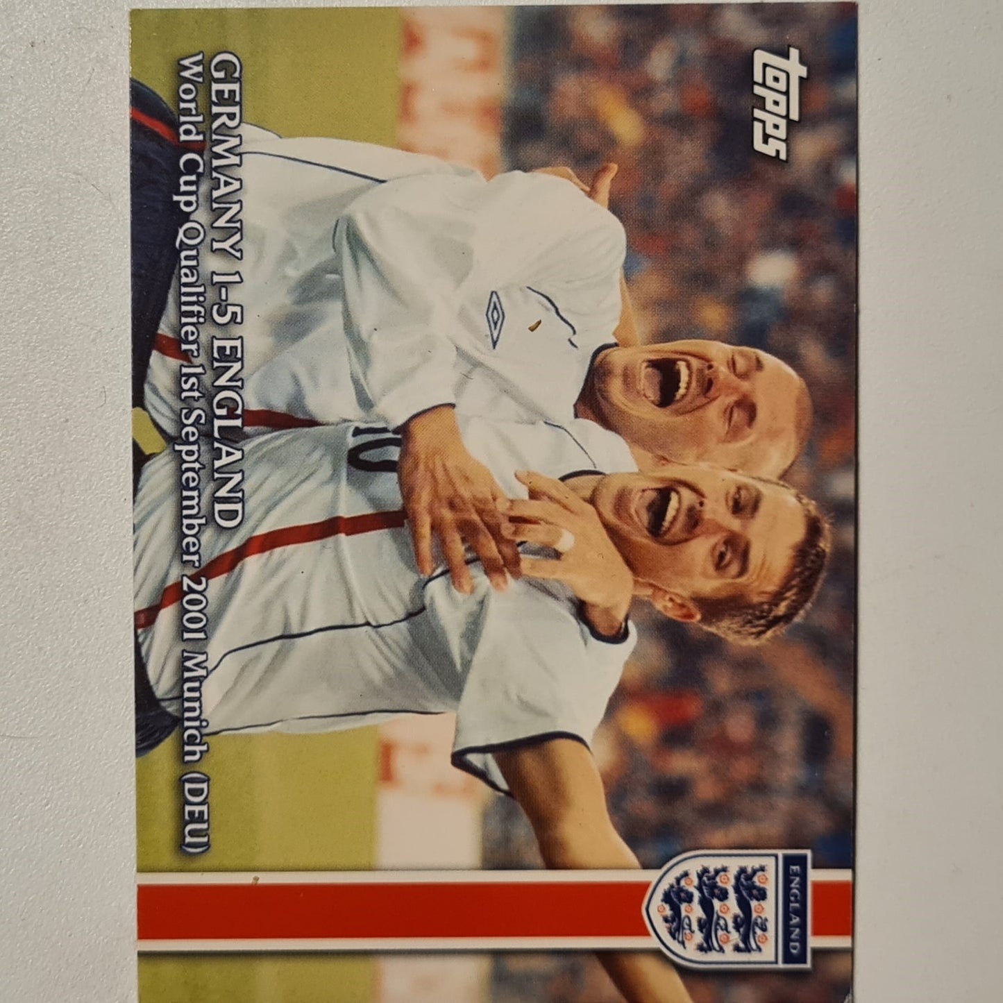 David Beckham Teddy Sheringham 2001-02 Memorable moments Greece #42 Soccer Football England very good