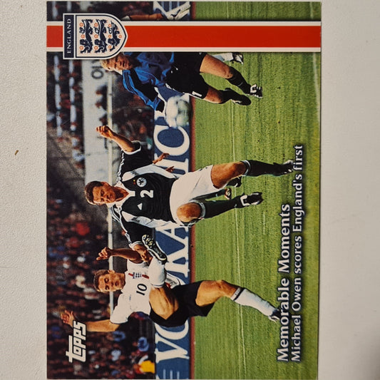 Michael Owen 2001-02 Topps Memorable moments #32 Soccer Football England very good