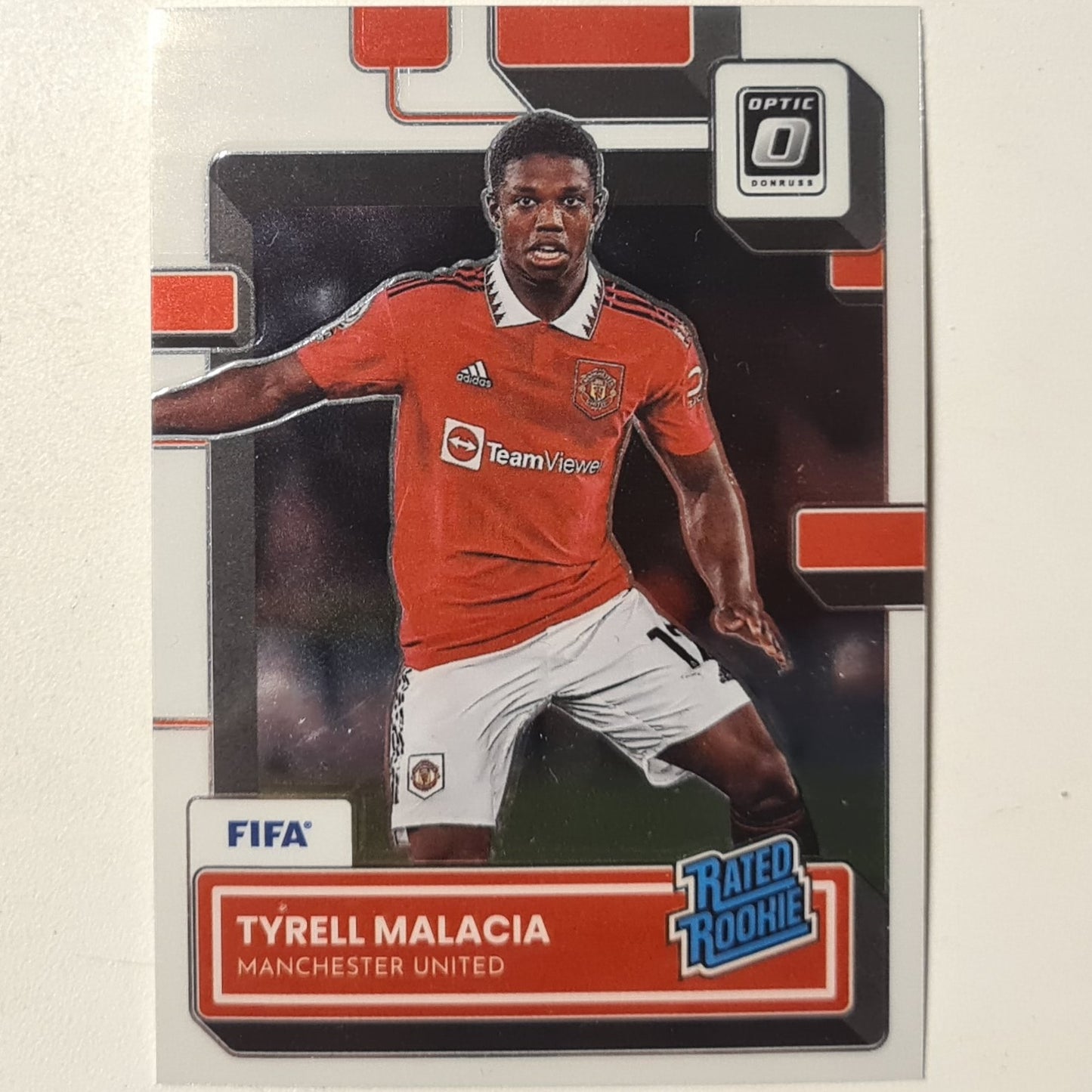 Tyrell Malacia 2022-23 Panini Donruss Soccer Optic Rookie RC #200 Soccer Football Manchester United Excellent-mint