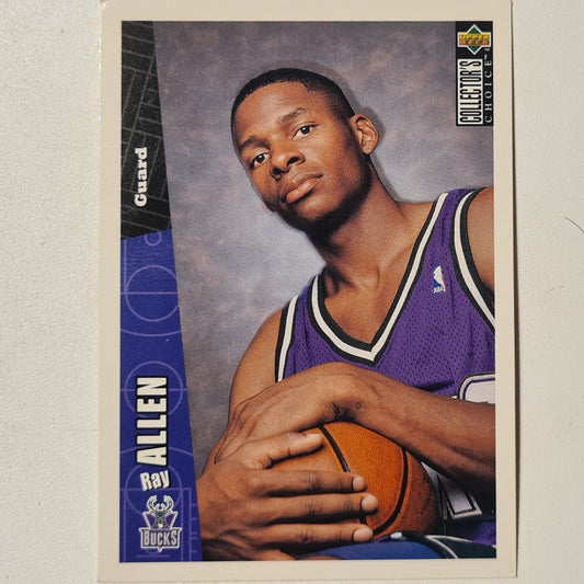 Ray Allen 1996 Upper-Deck Rookie RC#278 NBA Basketball Milwaukee Bucks Fair Sleeved