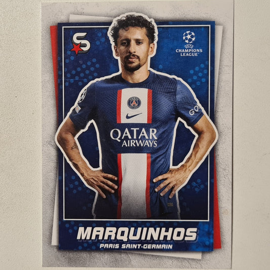 Marquinhos 2023 Topps Soccer Superstars #128 Soccer Football Paris Saint Germain excellent + Sleeved