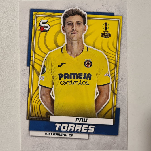 Pau Torres 2023 Topps Soccer Superstars #188 Soccer Football Villarreal excellent + Sleeved