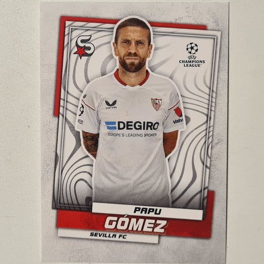 Papu Gomez 2023 Topps Soccer Superstars #66 Soccer Football Sevilla excellent + Sleeved