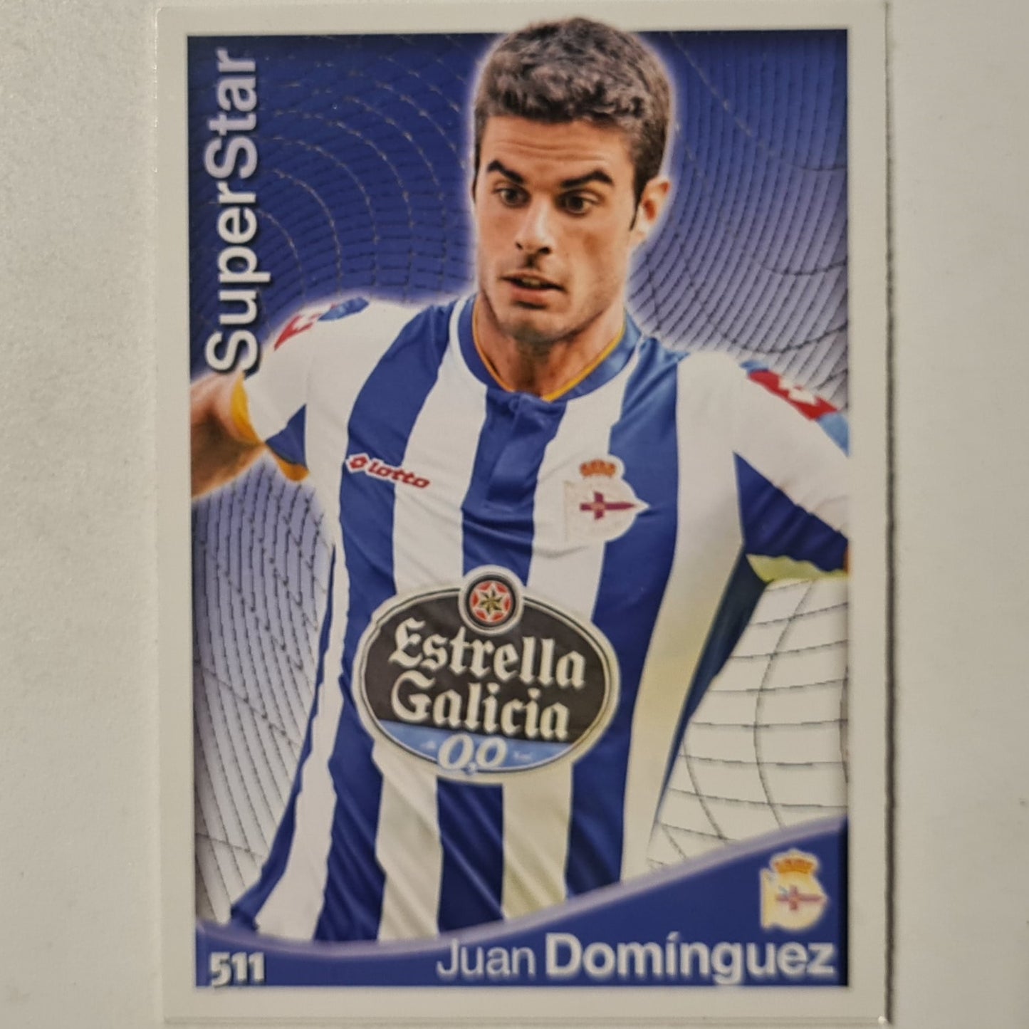 Juan Dominguez 2015 la liga  #511 Soccer Football Deportivo  very good + Sleeved