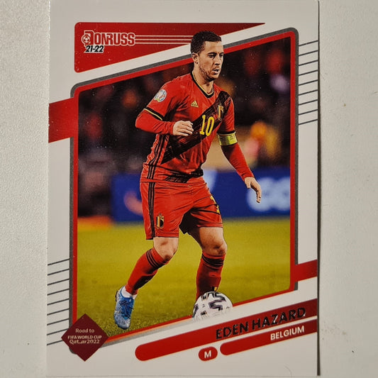 Eden Hazard 2021-22 Panini Donruss fifa world cup Qatar #10 Soccer Football Belgium Excellent sleeved