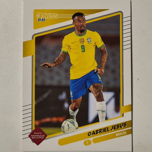 Gabriel Jesus 2021-22 Panini Donruss fifa world cup Qatar #22 Soccer Football Brazil Excellent sleeved