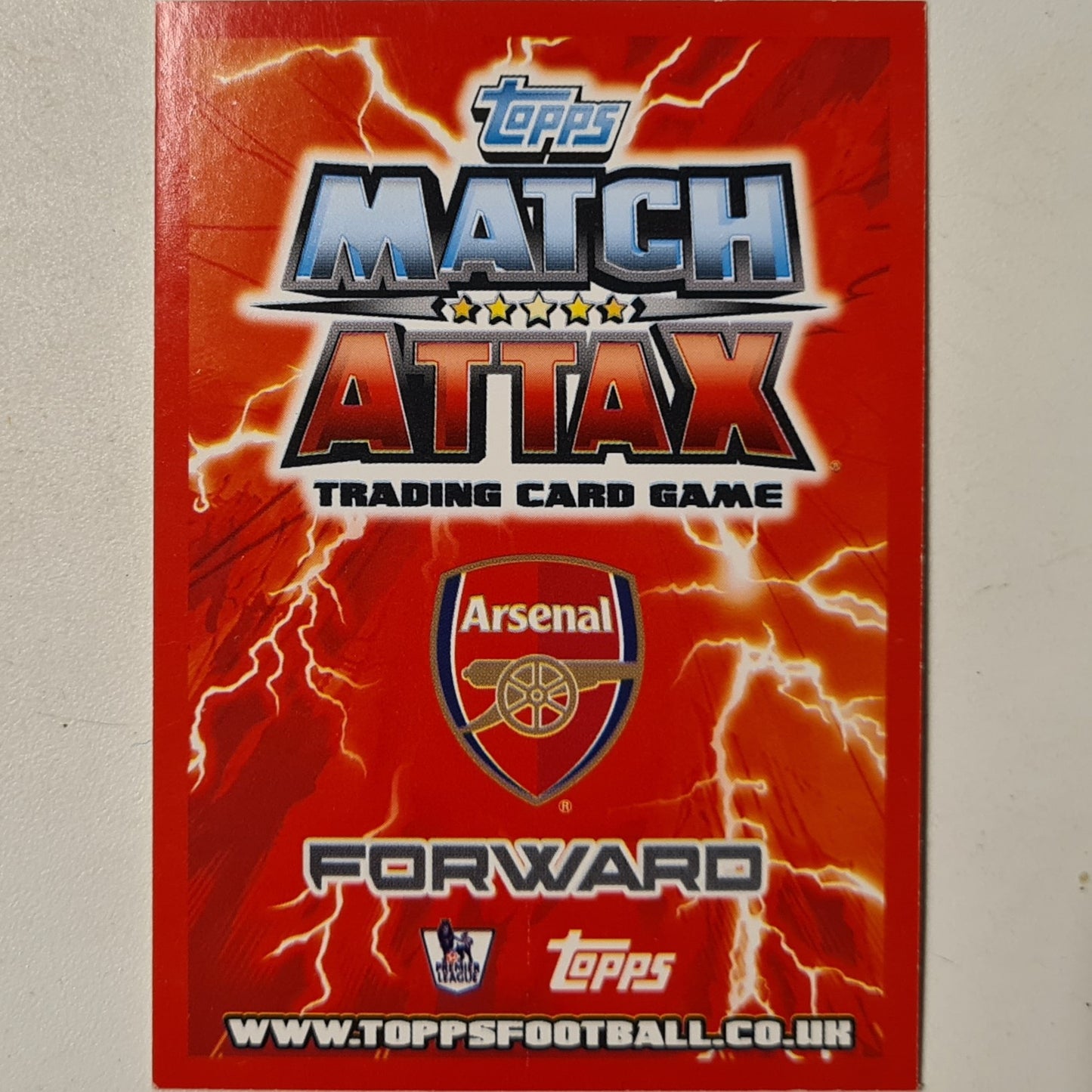 Gervinho 2012-13 Topps Match Attax #17 Soccer Football Arsenal very good sleeved