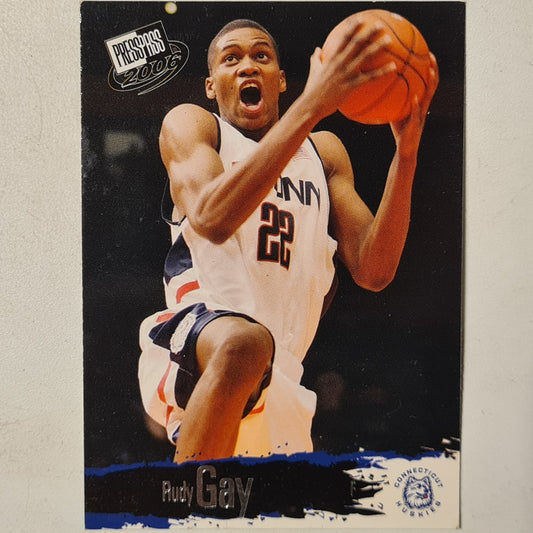 Rudy Gay 2006 Press pass #17 Basketball Connecticut Huskies good sleeved