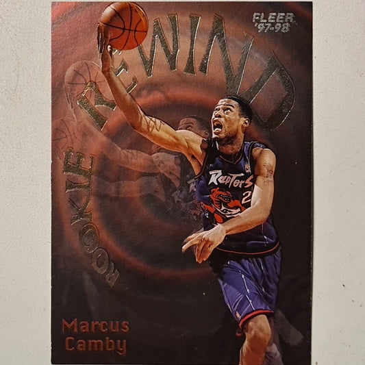 Marcus Camby 1997 Fleer 97-98 Rookie Rewind 4 of 10 NBA Basketball very good Sleeved