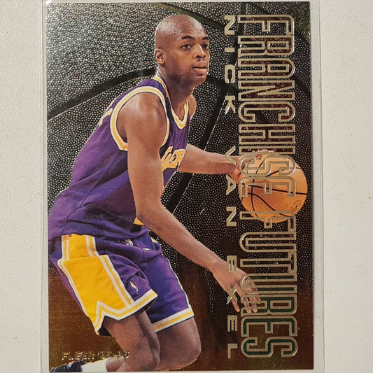Nick Van Exel 1995 Fleer 95-96 Franchise Futures foil insert 8 of 9 NBA Basketball LA Lakers excellent + Sleeved