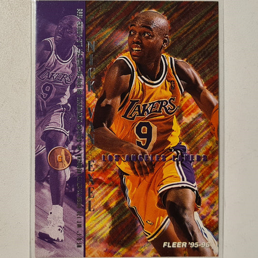 Nick Van Exel 1995 Fleer 95-96 #92 NBA Basketball LA Lakers excellent + Sleeved