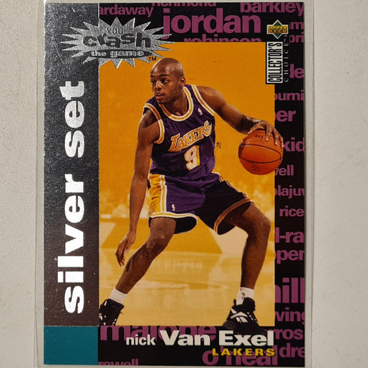 Nick Van Exel 1995 Upper-Deck Crash the game Silver Set C16 NBA Basketball LA Lakers excellent