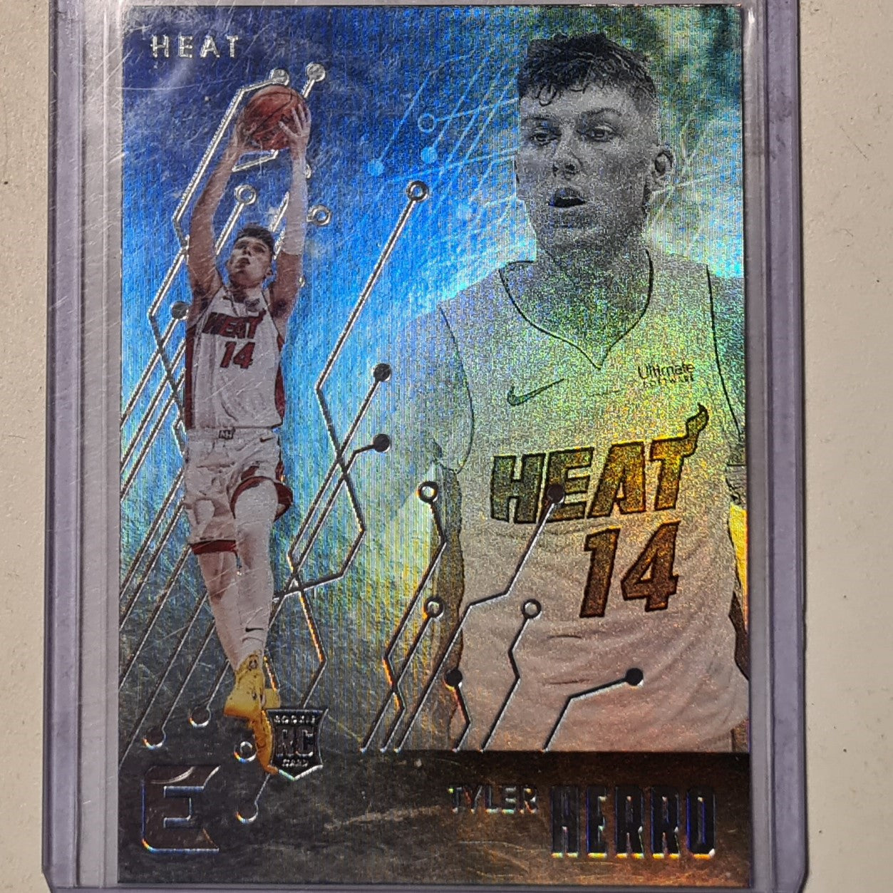 Tyler Herro 2019-20 Panini Essentials Rookie RC #212 NBA Basketball Miami Heat excellent Mint sleeved