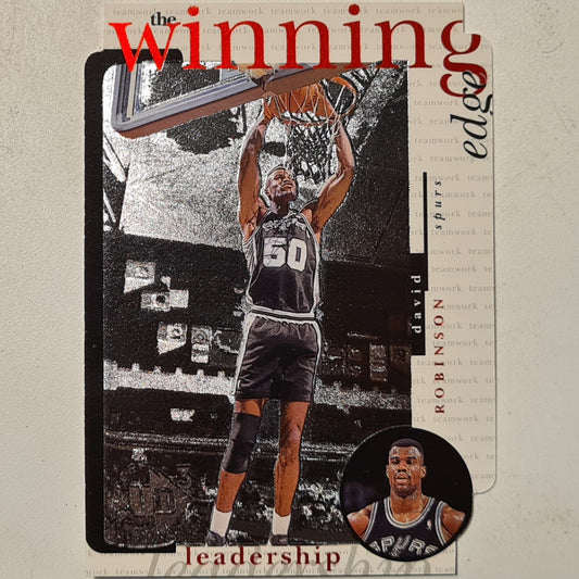 David Robinson 1997 Upper-Deck Winning Edge die-cut W15 NBA Basketball San Antonio Spurs excellent/mint