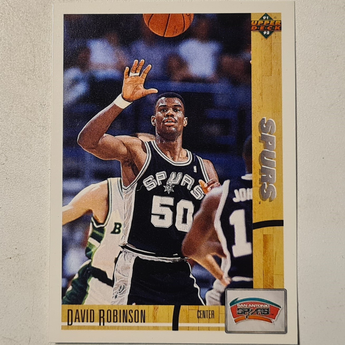 David Robinson 1991 Upper-Deck #324 NBA Basketball San Antonio Spurs excellent/mint