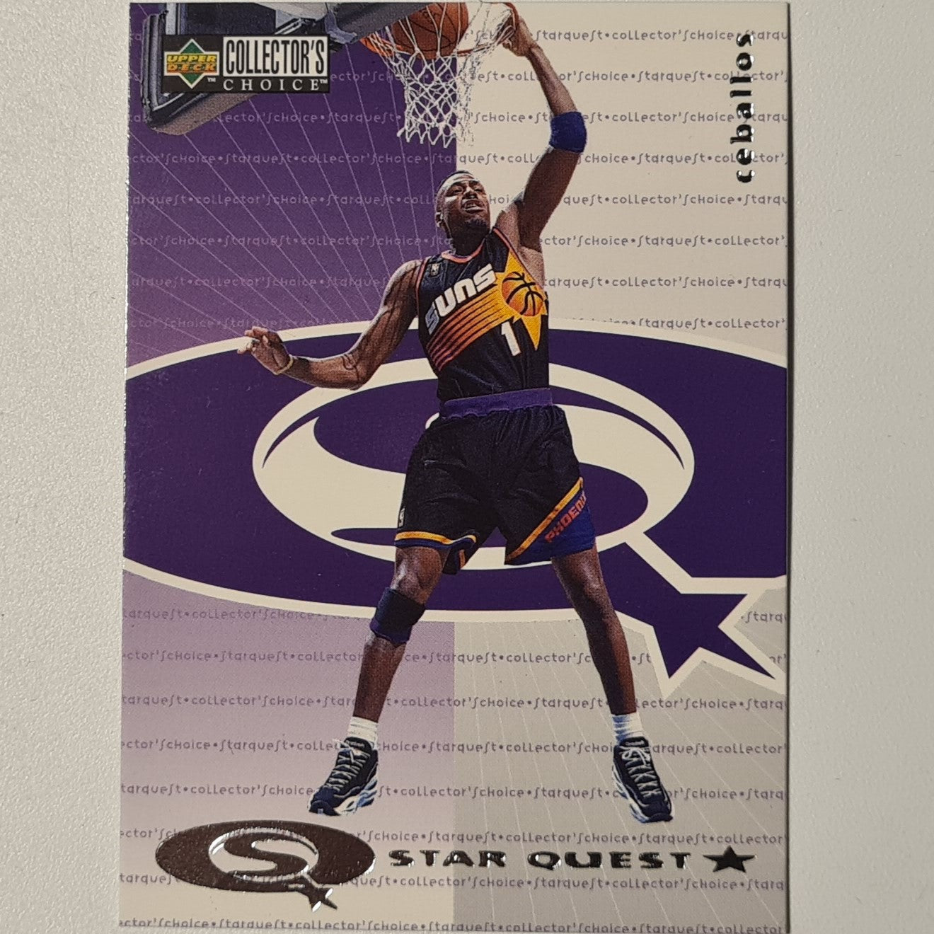 Cedric Ceballos 1997 Upper-Deck Star Quest SQ42 NBA Basketball Phoenix Suns Excellent Sleeved