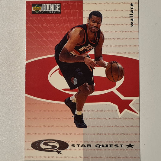 Rasheed Wallace 1997 Upper-Deck Star Quest SQ37 NBA Basketball Portland Trail Blazers Excellent Sleeved