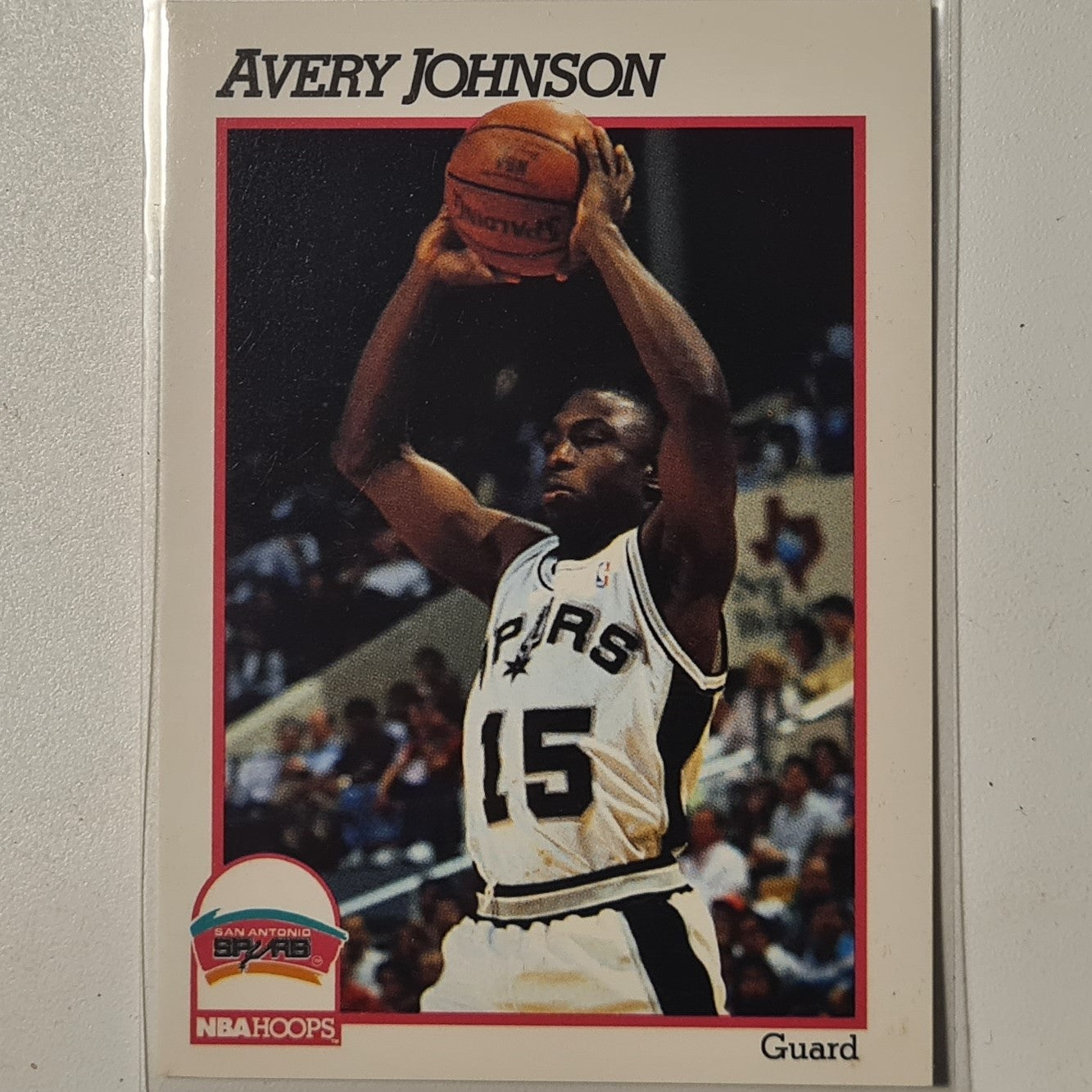 Avery Johnson 1991 NBA Hoops #436 NBA Basketball San Antonio Spurs Excellent +