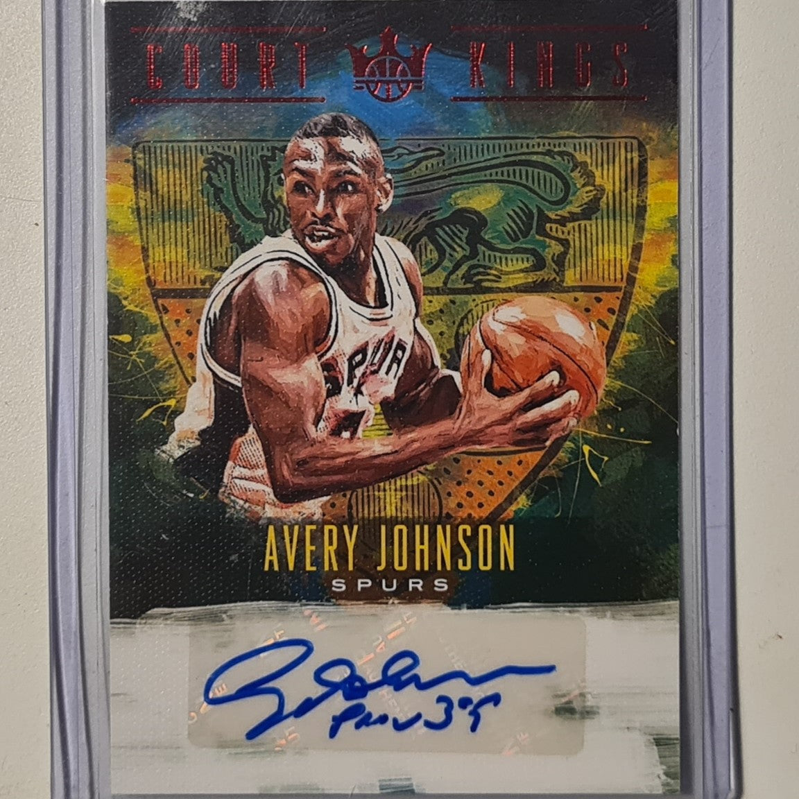 Avery Johnson 2018-19 Panini Court Kings Auto 1 RED 4/25 CK-AJN NBA Basketball San Antonio Spurs Excellent