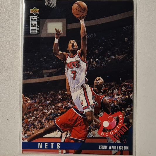 Kenny Anderson 1995 Upper-Deck Scouting report #127 NBA Basketball New Jersey Nets Excellent