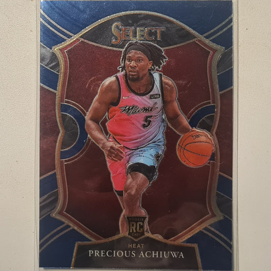 Precious Achiuwa 2020-21 Panini Select blue concourse Rookie RC #80 NBA Basketball Miami Heat Excellent sleeved