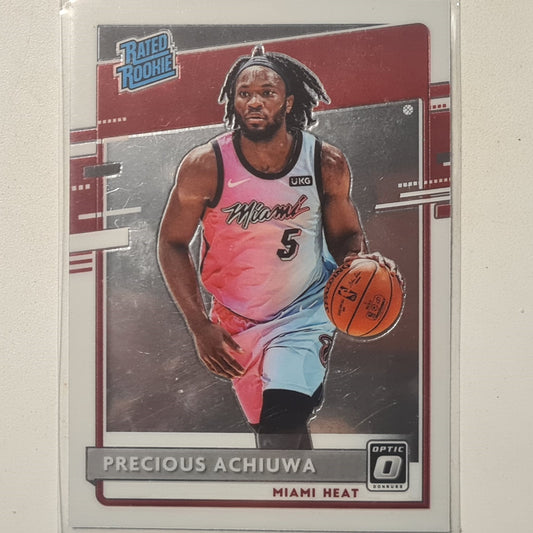 Precious Achiuwa 2020-21 Panini Donruss Optic rated Rookie RC #170 NBA Basketball Miami Heat Excellent/mint sleeved