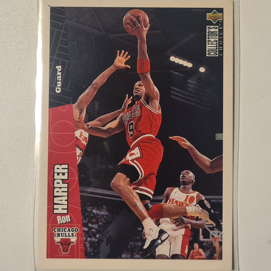 Ron Harper 1996 Upper-Deck collectors choice #19 NBA Basketball Chicago Bulls very good  sleeved