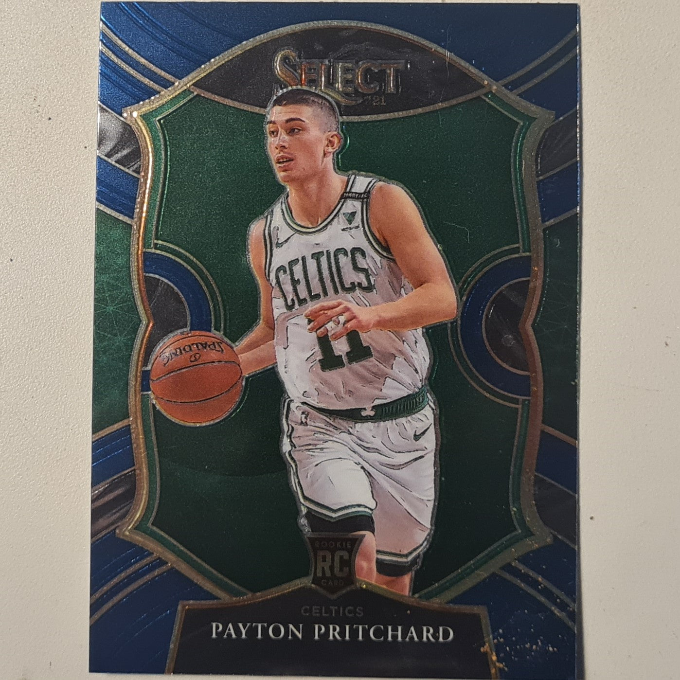 Payton Pritchard 2020-21 Panini Select blue green Rookie RC #86 NBA Basketball Boston Celtics Excellent sleeved