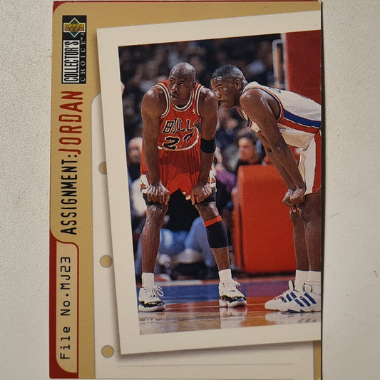 Joe Dumars 1996 Upper-Deck Assignment Michael Jordan #363 NBA Basketball Chicago Bulls good sleeved