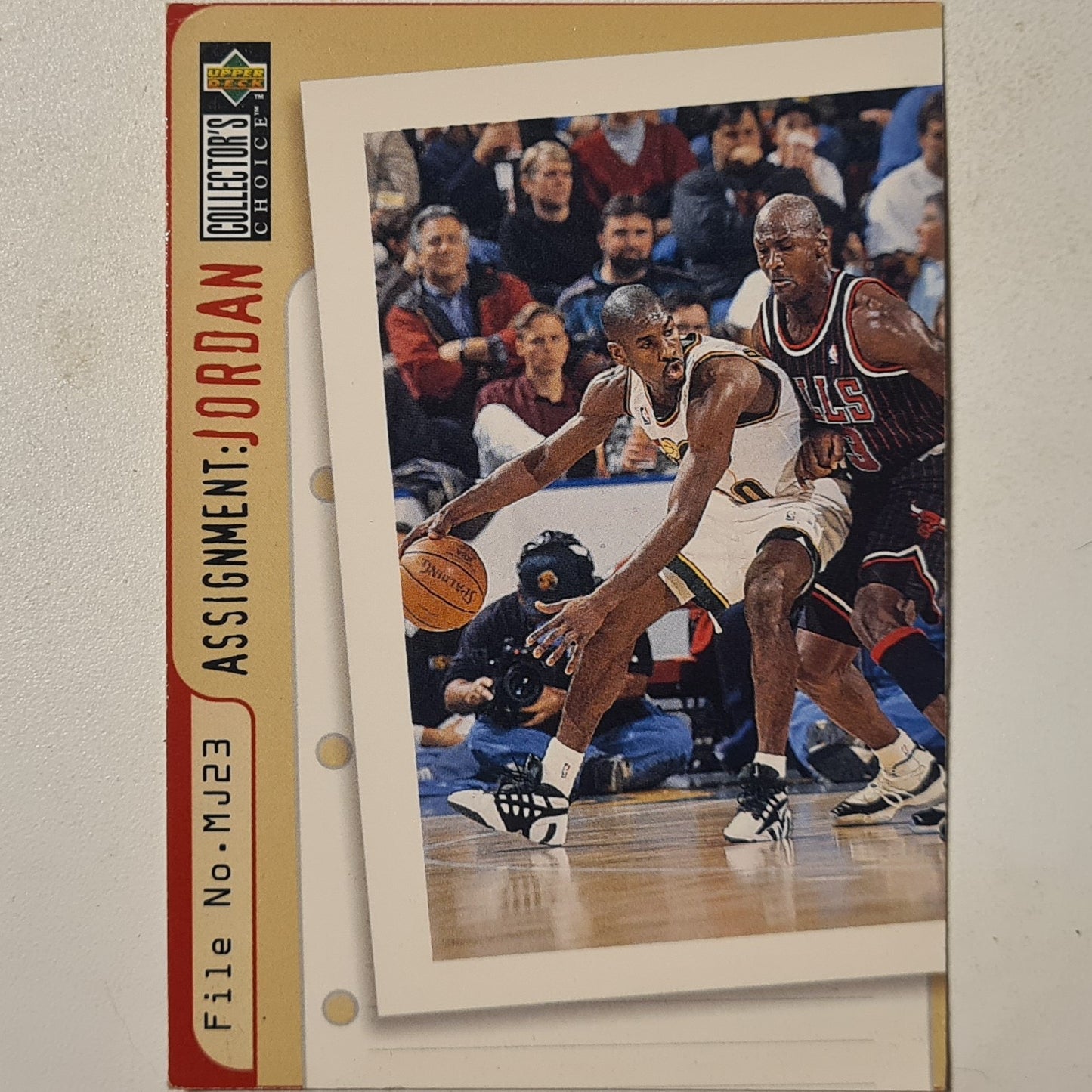 Gary Payton 1996 Upper-Deck Assignment Michael Jordan #366 NBA Basketball Chicago Bulls good sleeved