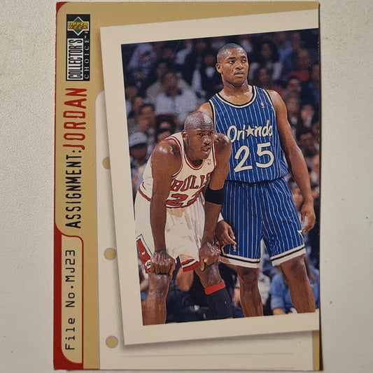 Nick Anderson 1996 Upper-Deck Assignment Michael Jordan #362 NBA Basketball Chicago Bulls good sleeved