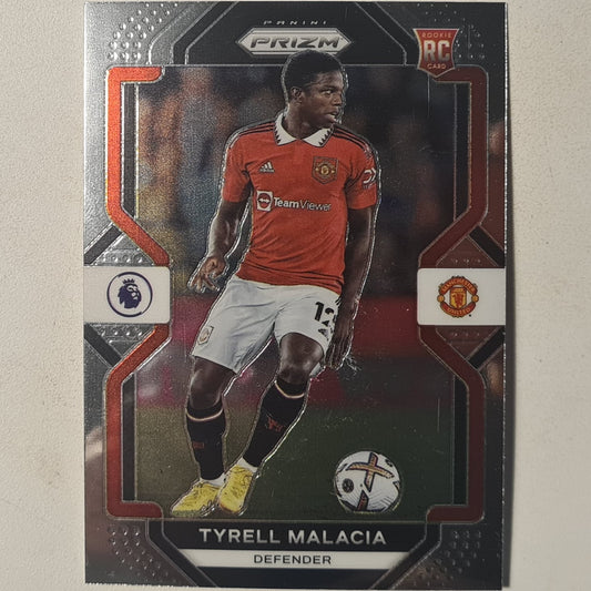 Tyrell Malacia 2022-23 Panini Prizm Rookie RC #89 Soccer Football Manchester United excellent +