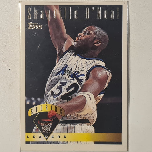 Shaquille O'Neal 1995 Topps Scoring leaders #6 Soccer Football Orlando Magic fair sleeved
