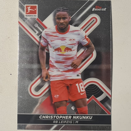 Christopher Nkunku 2022 Topps Finest Bundesliga #99 Soccer Football RB Leipzig Excellent sleeved