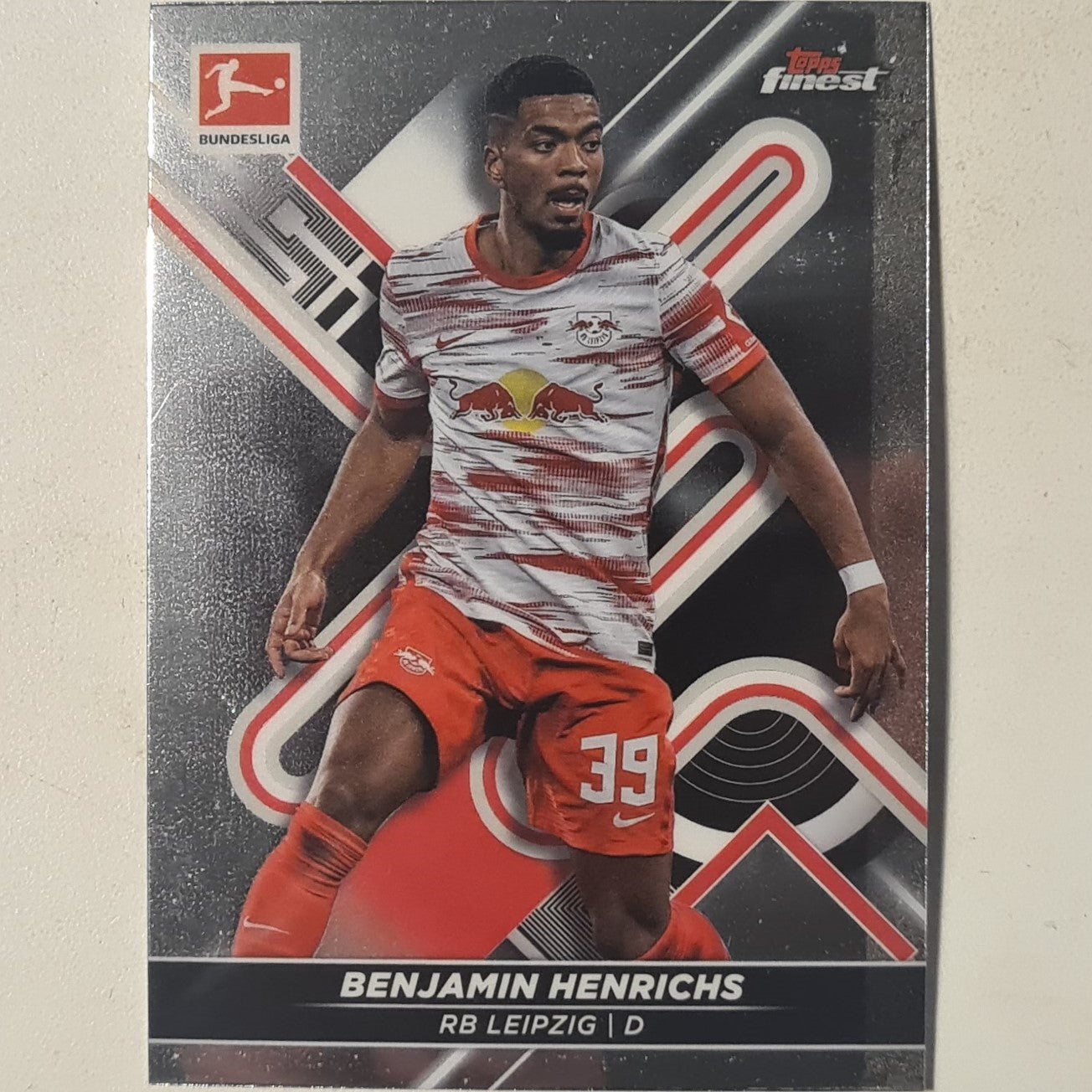 Benjamin Henrichs 2022 Topps Finest Bundesliga #96 Soccer Football RB Leipzig Excellent sleeved