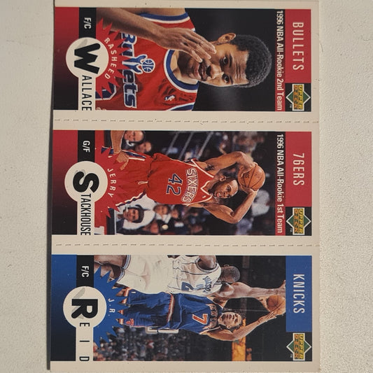 Jerry Stackhouse 1996 Upper-Deck mini's M61 NBA Basketball Philadelphia 76ers good  sleeved