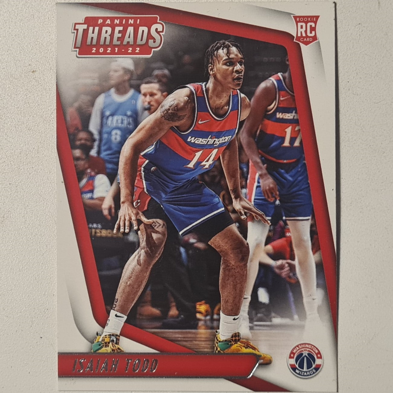 Isaiah Todd 2021-22 Panini Threads Rookie RC #98 NBA Basketball Washington Wizards Excellent Sleeved