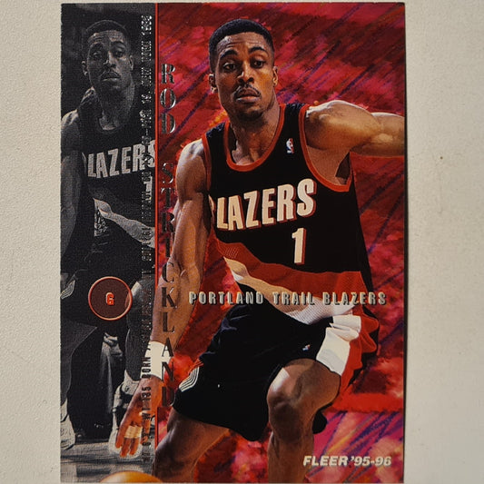 Rod Strickland 1995 Fleer 95-96  NBA Hoops #156 NBA Basketball Portland Trail blazers Excellent sleeved