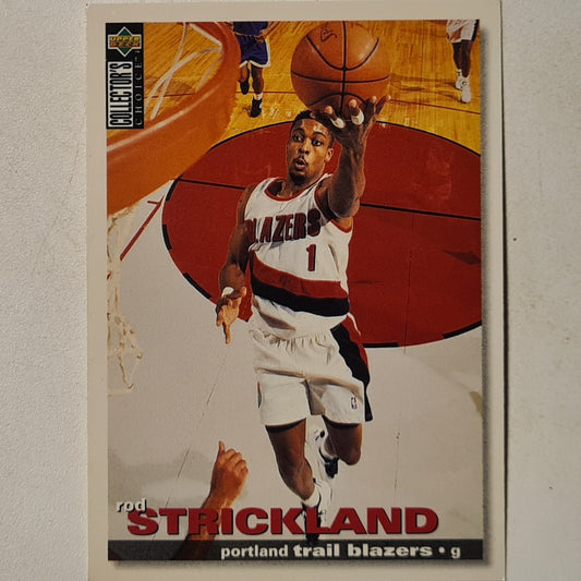 Rod Strickland 1995 Upper-Deck collectors choice #1 NBA Basketball Portland Trail blazers Very good