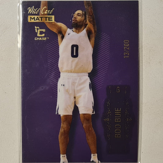 Boo Buie 2022 Wild card matte C Chase numbered 13/200 MB-8 NBA Basketball excellent +sleeved