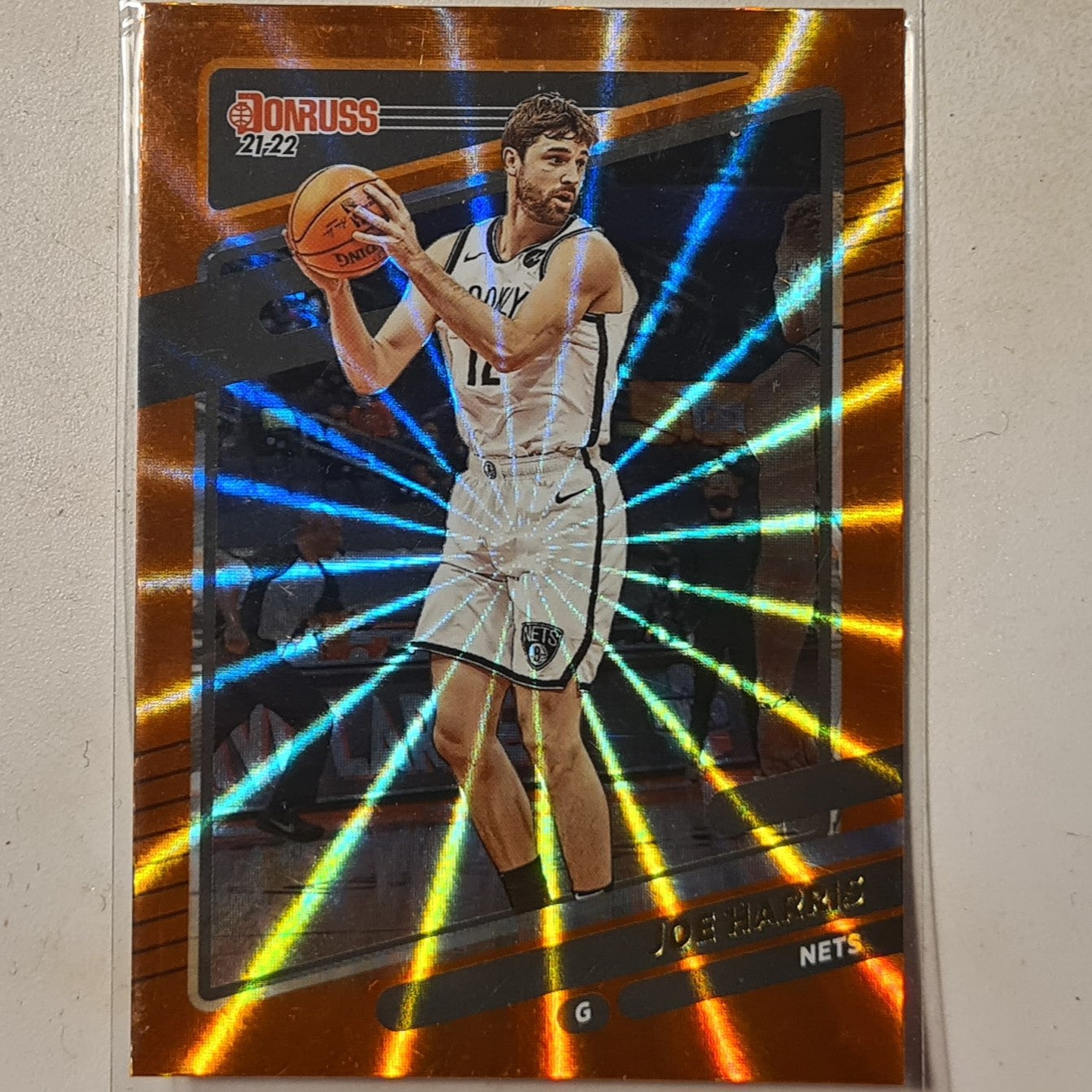 Joe Harris 2021-22 Panini Donruss orange laser #112 NBA Basketball Brooklyn Nets Excellent sealed