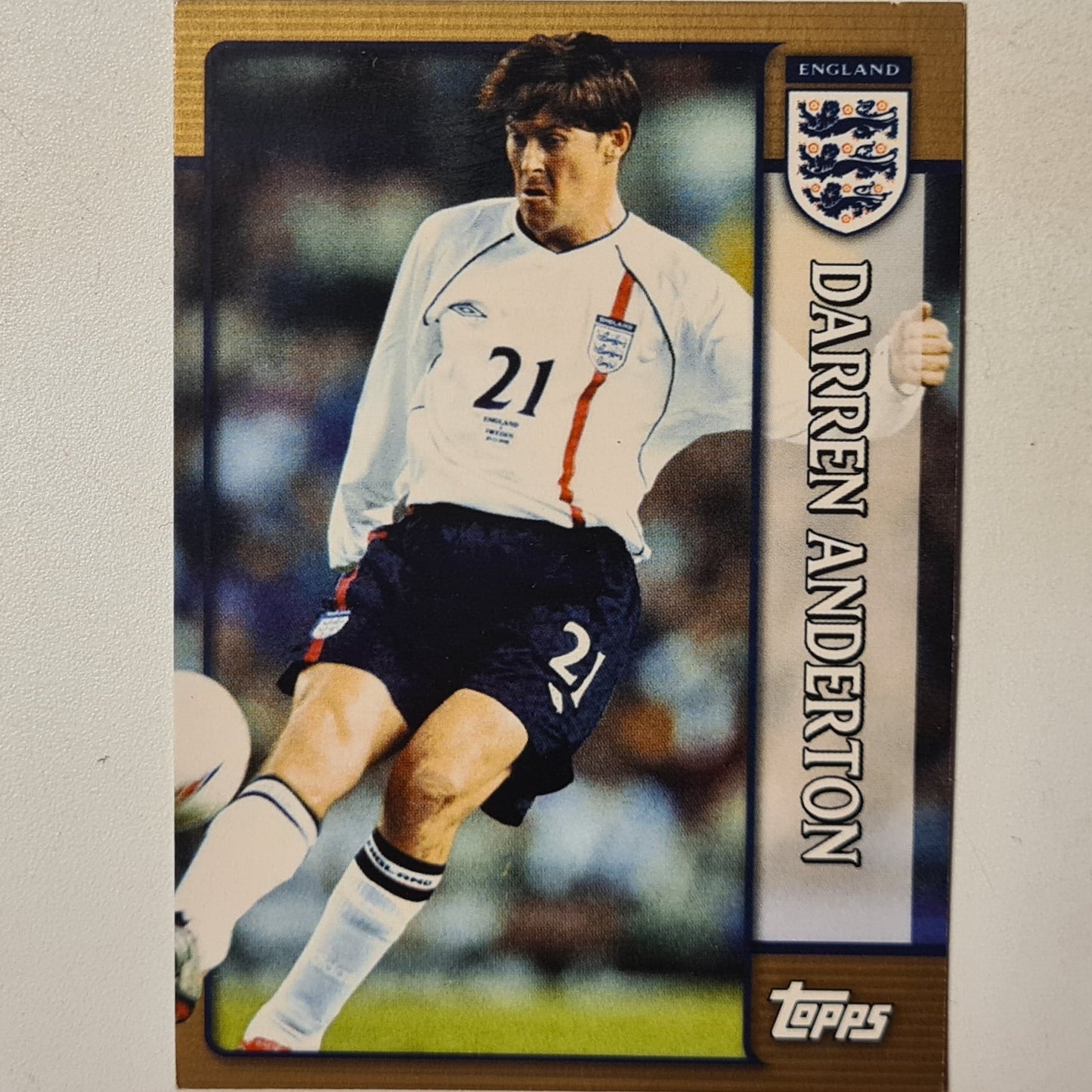 Darren Anderton 2002 Topps England national team #19 Soccer Football England good sleeved