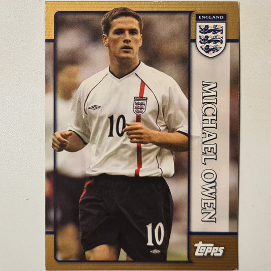 Michael Owen 2002 Topps England national team #13 Soccer Football England good sleeved