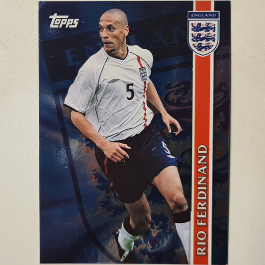 Rio Ferdinand 2002 Topps England national team Foil insert E3 Soccer Football England good sleeved