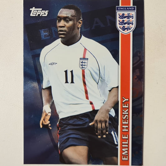 Emile Heskey 2002 Topps England national team Foil insert E7 Soccer Football England good sleeved