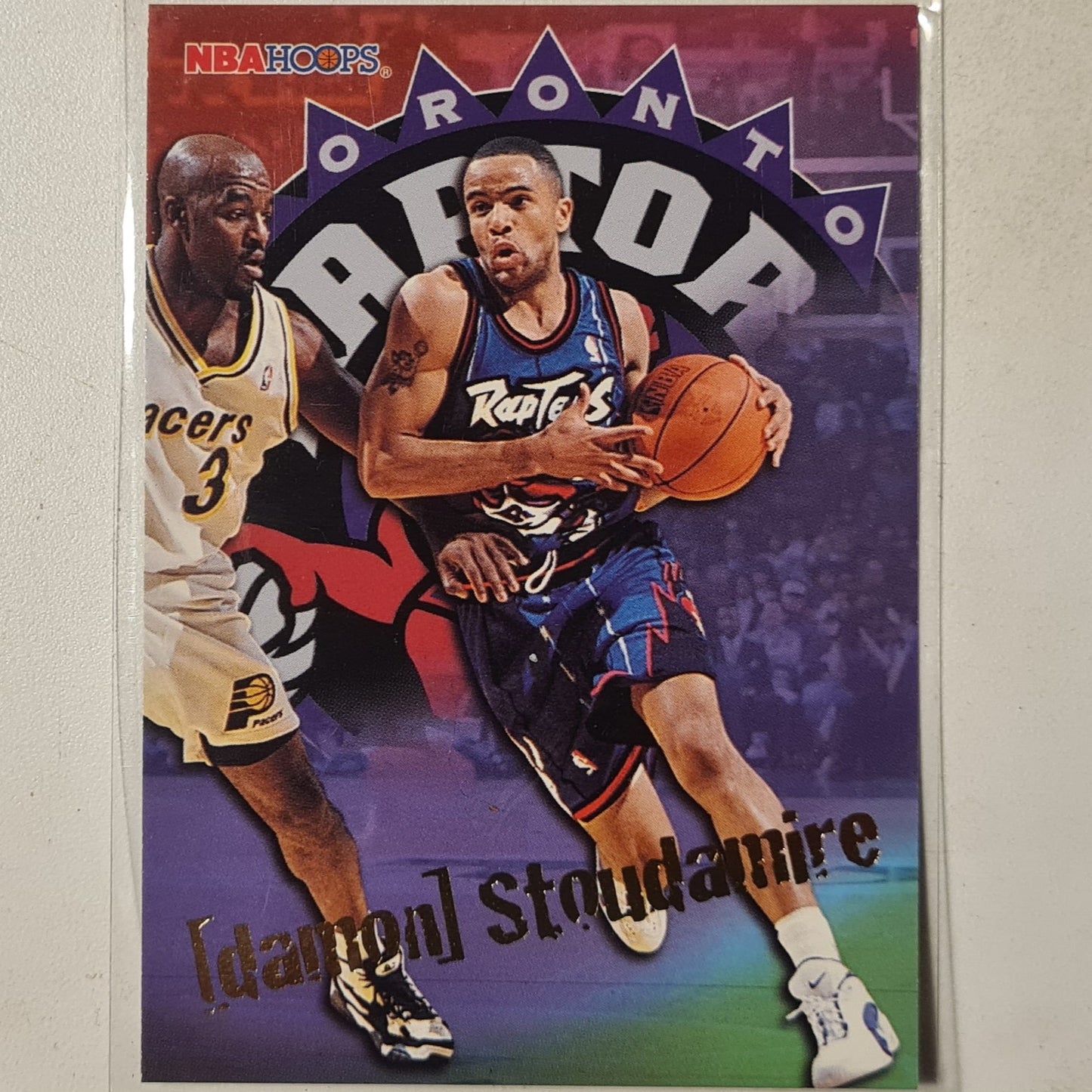 Damon Stoudamire 1996 Skybox NBA Hoops Rookie RC #347 NBA Basketball Toronto Raptors Excellent sleeved